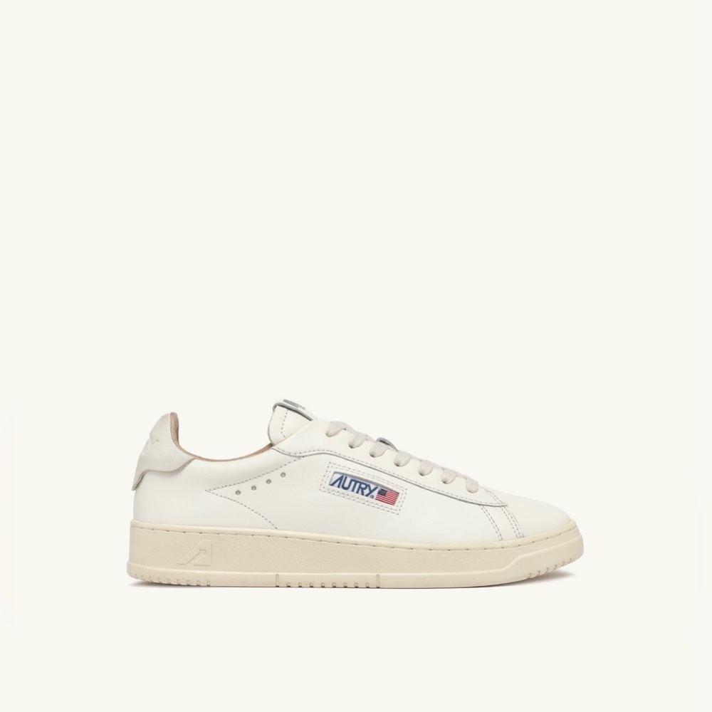 AUTRY Dallas Low Sneakers in White Leather NWT